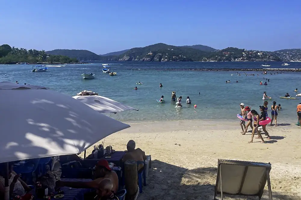 Our beachfront restaurant Chez Camille