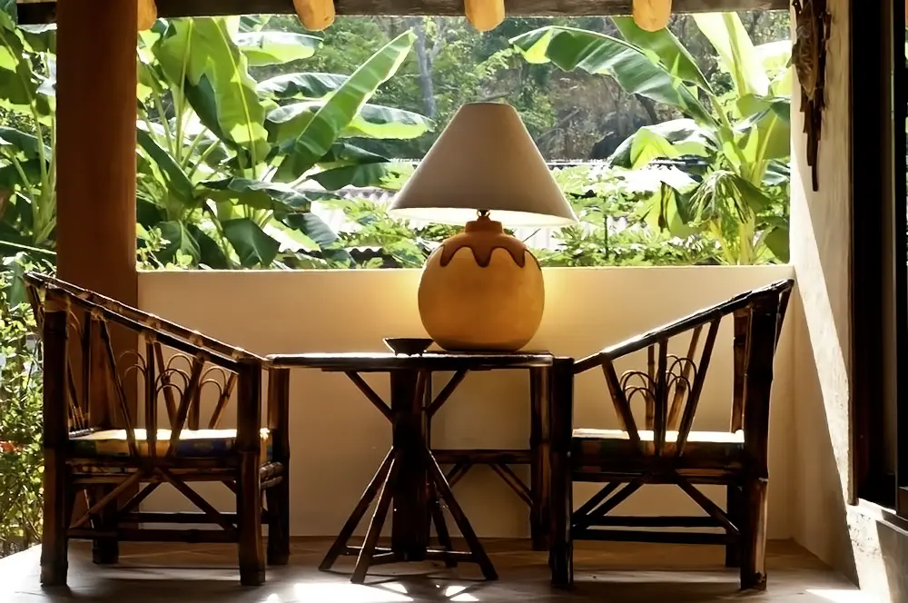 Sitting area on patio